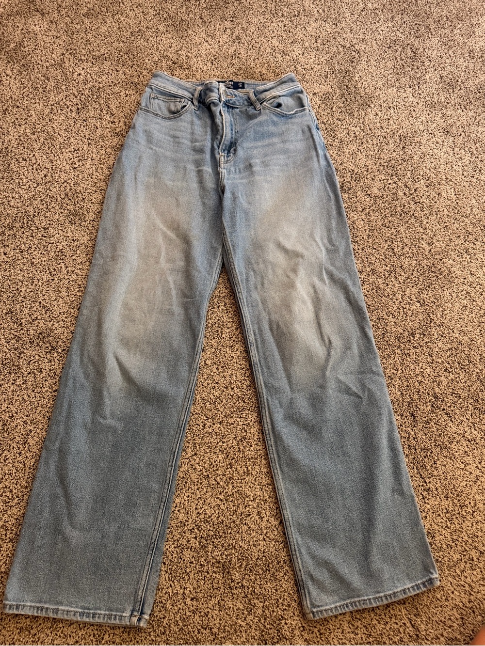 Hollister Light Blue Wide-Leg Jeans